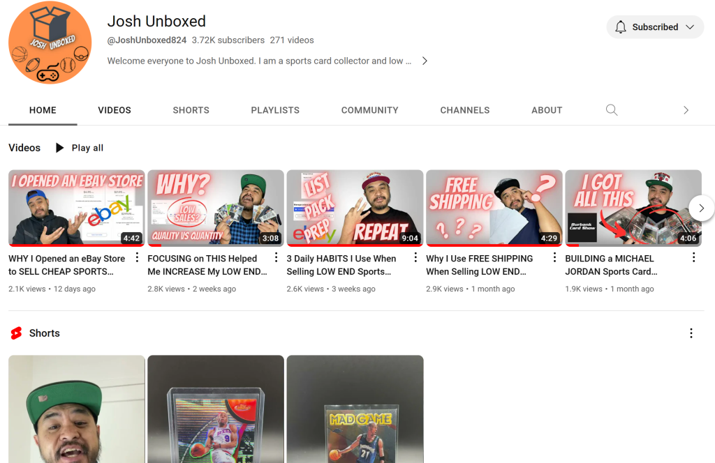 Josh-Unboxed-YouTube-Channel