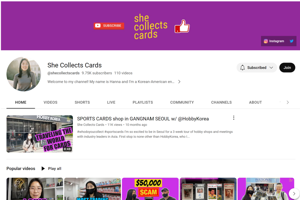 She-Collects-Cards-YouTube-Channel