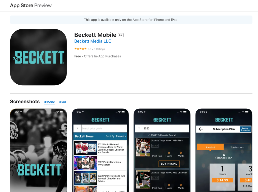 Beckett-App-For-Card-Collectors